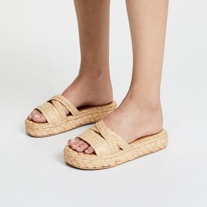 CLERGERIE Idalie Raffia Sandals